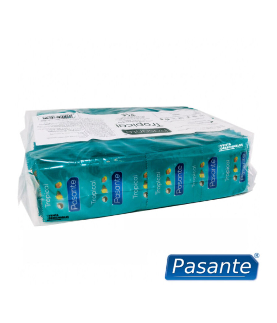 PASANTE - SACO TROPICAL DE PRESERVATIVOS 144 UNIDADES