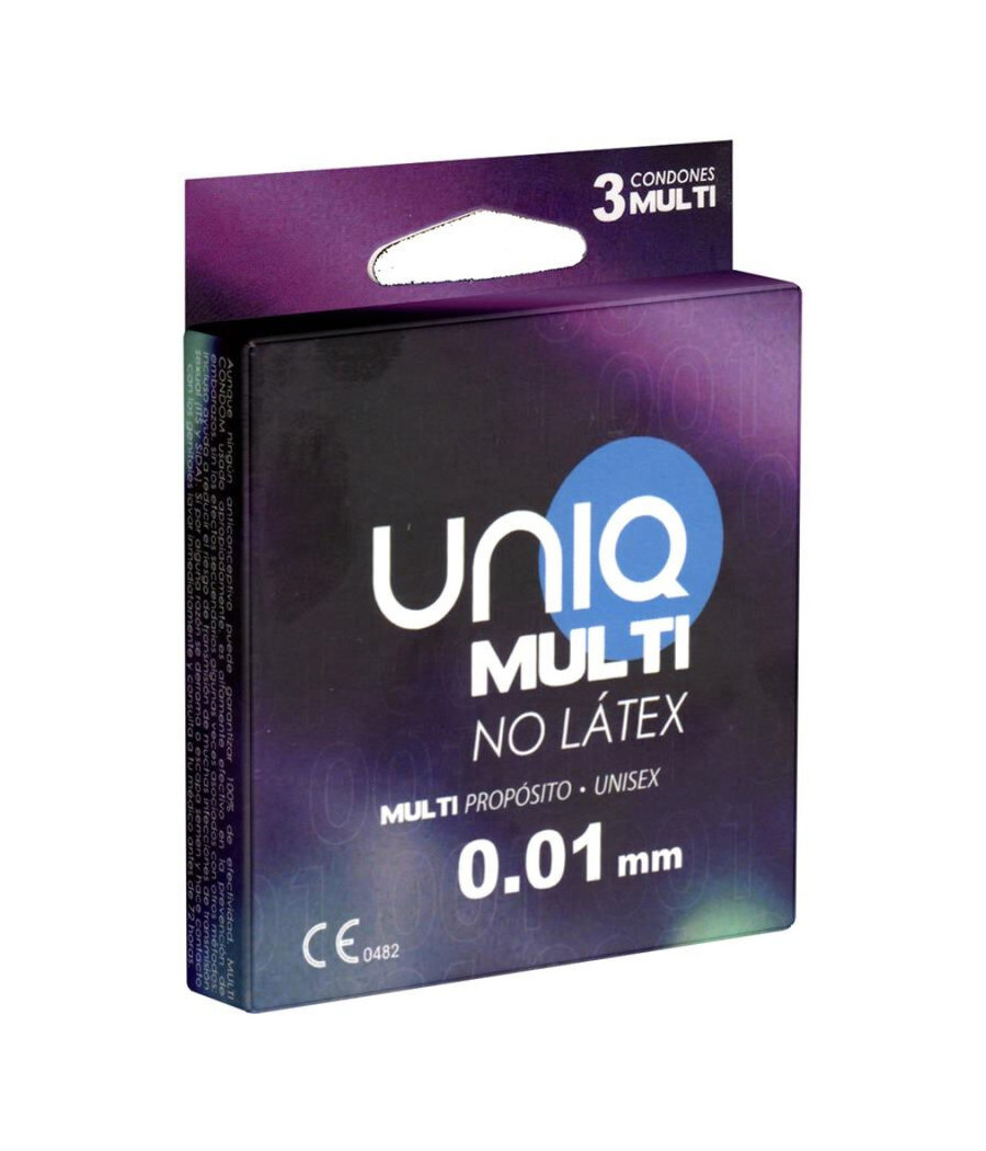 UNIQ - MULTI LATEX FREE CONDOMS 3 UNITS