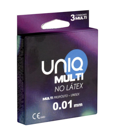 UNIQ - MULTI PRESERVATIVOS SIN LATEX 3 UNIDADES