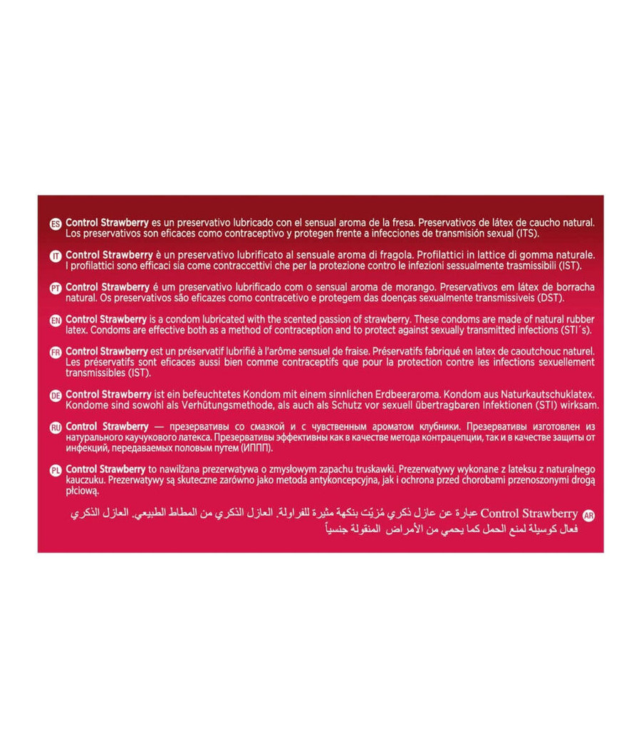 CONTROL - ADAPTA STRAWBERRY CONDOMS 144 UNITS