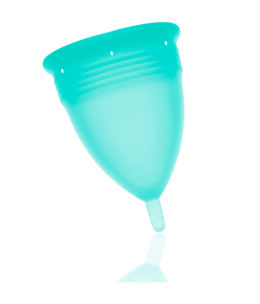 STERCUP - COPPA MESTRUALE IN SILICONE FDA ACQUAMARINA - TAGLIA S