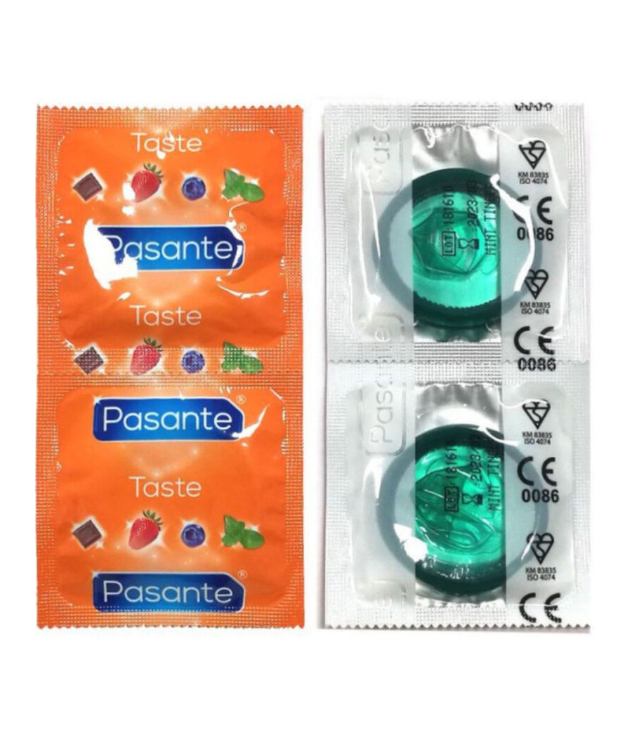 PASANTE - SACO DE PRESERVATIVOS SABOR HORTEL 144 UNIDADES