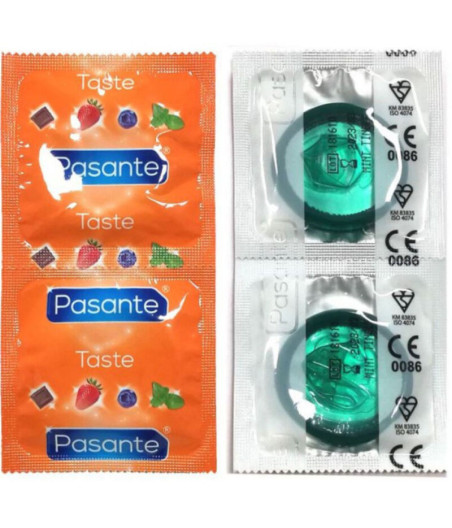 PASANTE - CONDOMS FLAVOR MINT BAG 144 UNITS