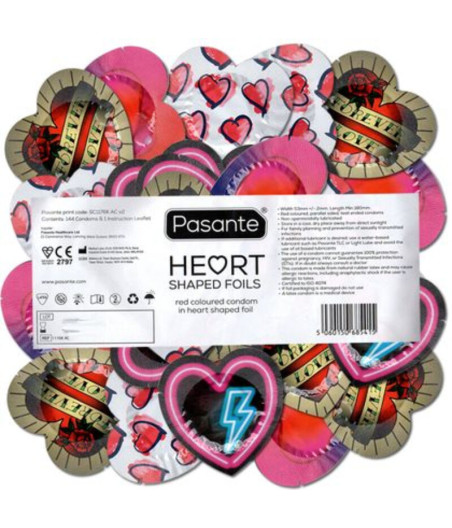 PASANTE - PRESERVATIVI ROSSO A FORMA DI CUORE 144 UNIT