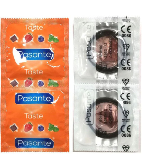 PASANTE - PRESERVATIVOS SABOR CHOCOLATE TENTAO SACO 144 UNIDADES
