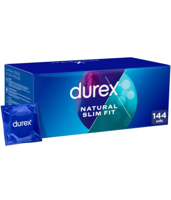 DUREX - NATURAL SLIM FIT BÁSICO 144 UNIDADES