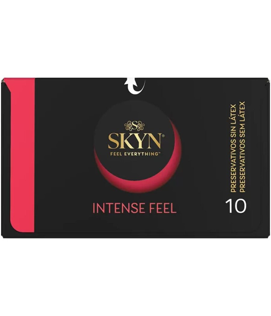 SKYN - PRÉSERVATIF TEXTURÉ À LA SENSATION INTENSE AVEC UN DESIGN ONDULÉ 10 UNITÉS
