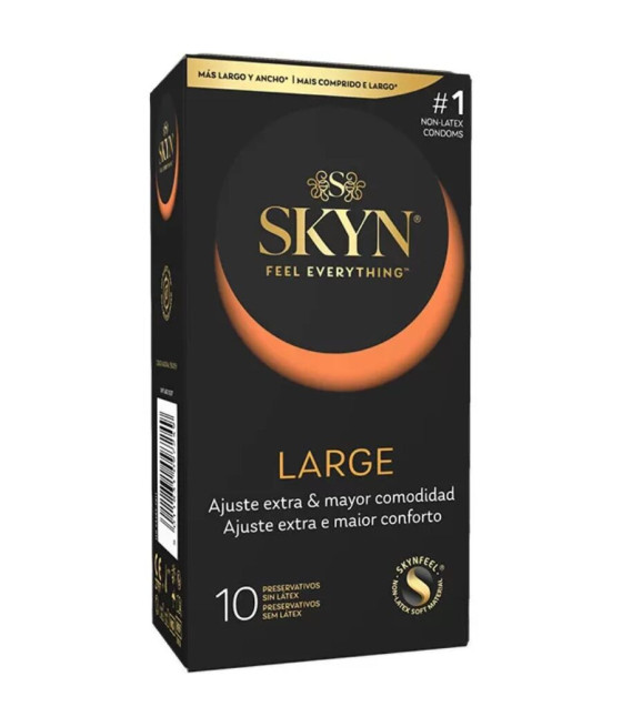 SKYN - PRESERVATIVO LARGE AJUSTE EXTRA 10 UNIDADES