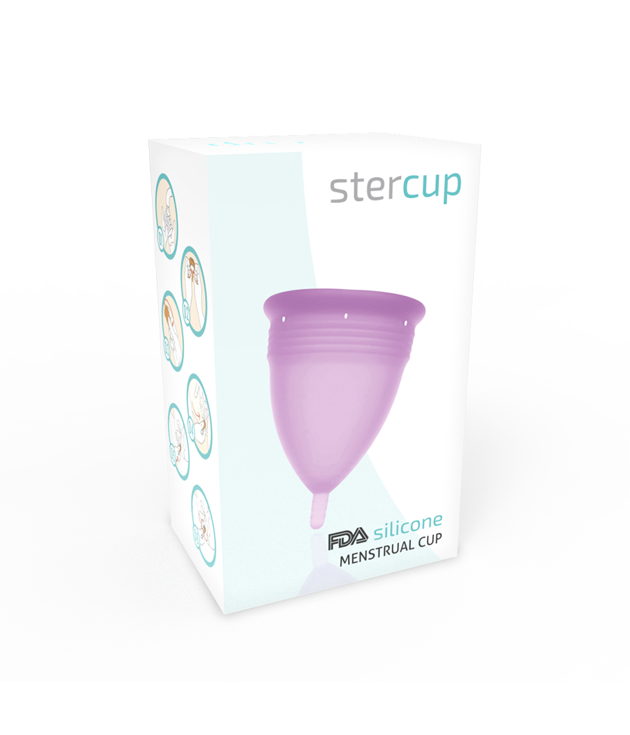 STERCUP - COPO MENSTRUAL DE SILICONE FDA LILAC - TAMANHO S