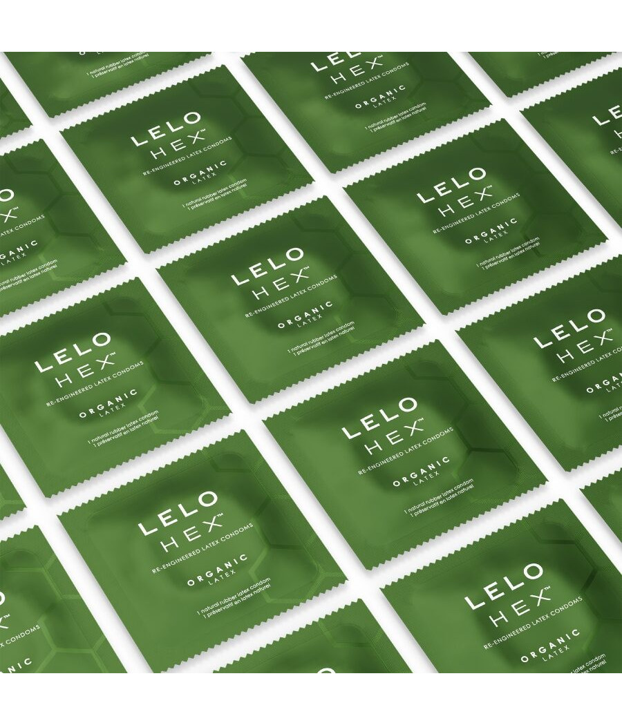 LELO - HEX BOÎTE DE PRÉSERVATIFS BIOLOGIQUES 12 UNITÉS