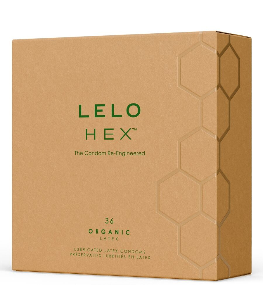 LELO - HEX BOÎTE DE PRÉSERVATIFS BIOLOGIQUES 36 UNITÉS