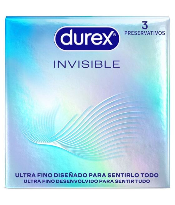 DUREX - PRESERVATIVOS ULTRA FINOS INVISÍVEIS 3 UNIDADES
