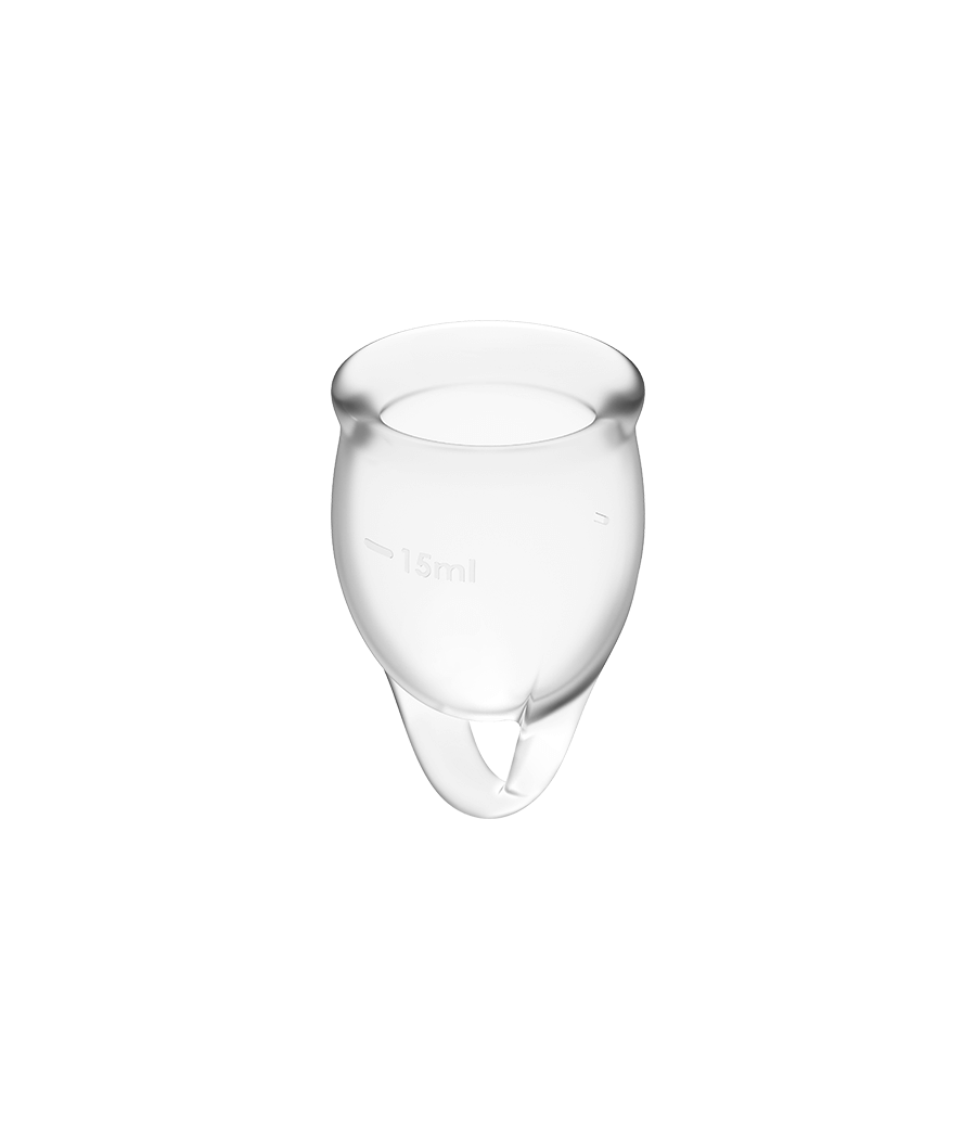 SATISFYER - FEEL CONFIDENT MENSTRUAL CUP CLEAR 15 + 20 ML