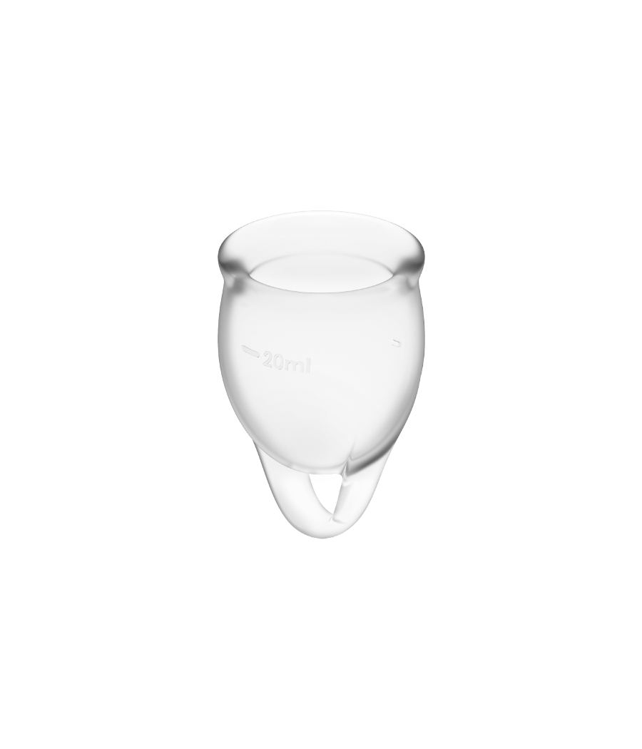 SATISFYER - FEEL CONFIDENT MENSTRUAL CUP CLEAR 15 + 20 ML