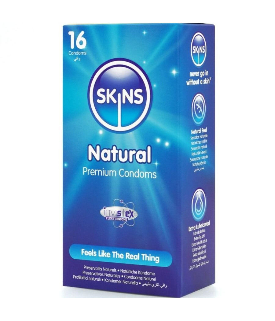 SKINS - PRESERVATIVI NATURALI PREMIUM CONFEZIONE DA 16