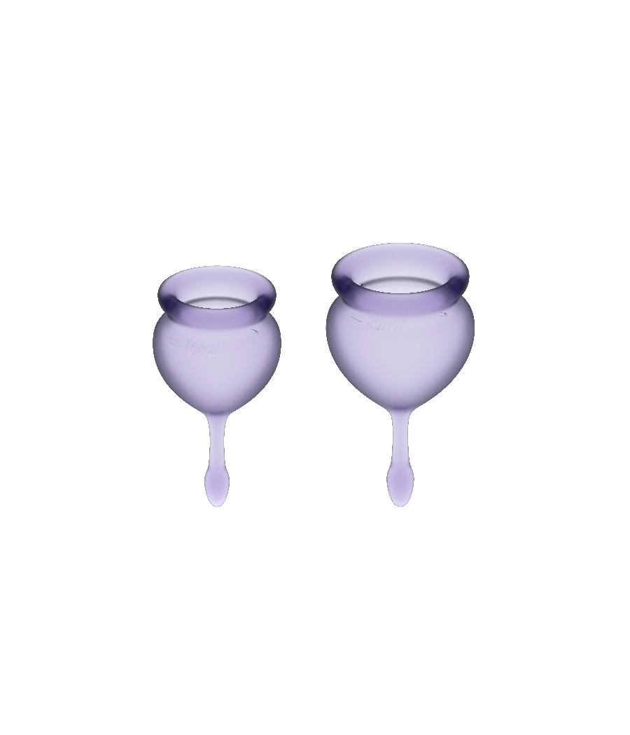 SATISFYER - FEEL GOOD MENSTRUAL CUP PURPLE 15 + 20 ML