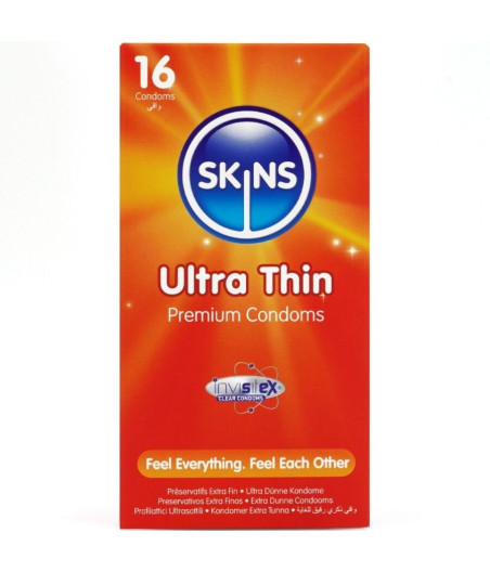 SKINS - PACK DE 16 PRÉSERVATIFS ULTRA FINS PREMIUM
