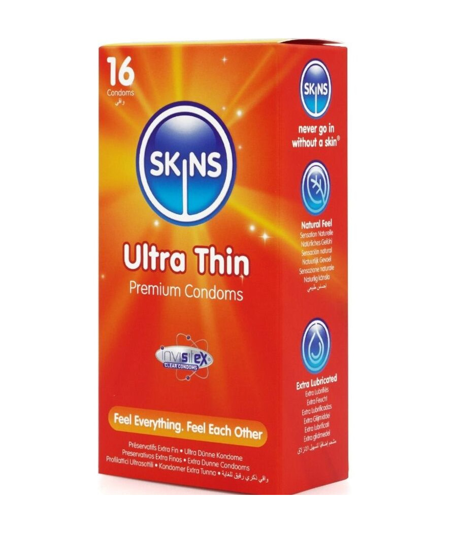 SKINS - PACK DE 16 PRÉSERVATIFS ULTRA FINS PREMIUM