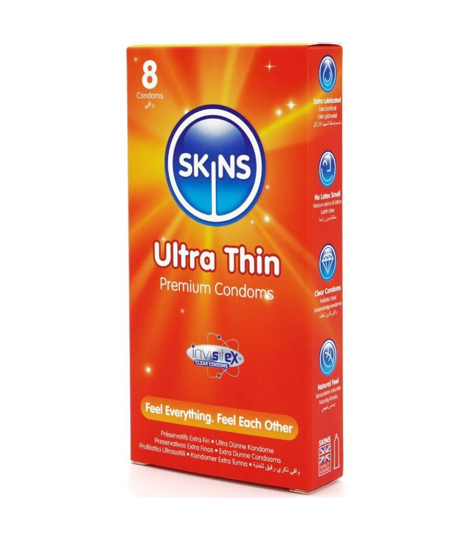 SKINS - PACK DE 8 PRÉSERVATIFS ULTRA FINS PREMIUM