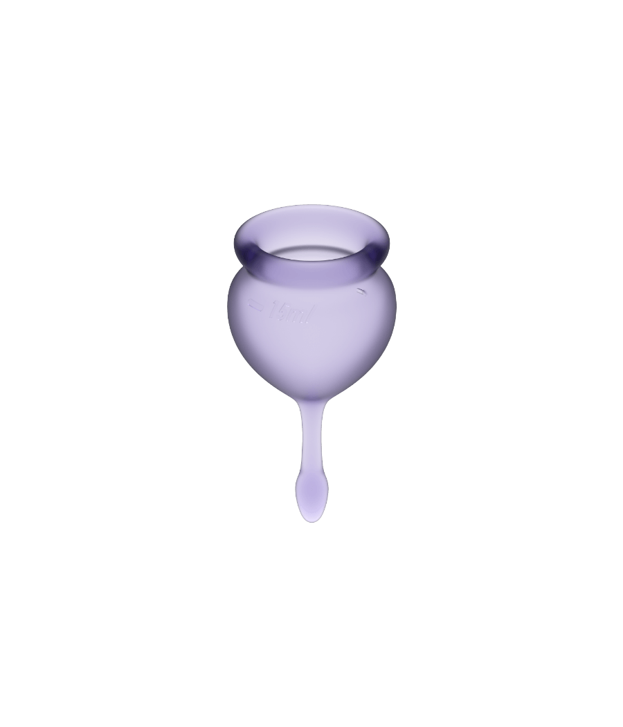 SATISFYER - FEEL GOOD COPO MENSTRUAL ROXO 15 + 20 ML