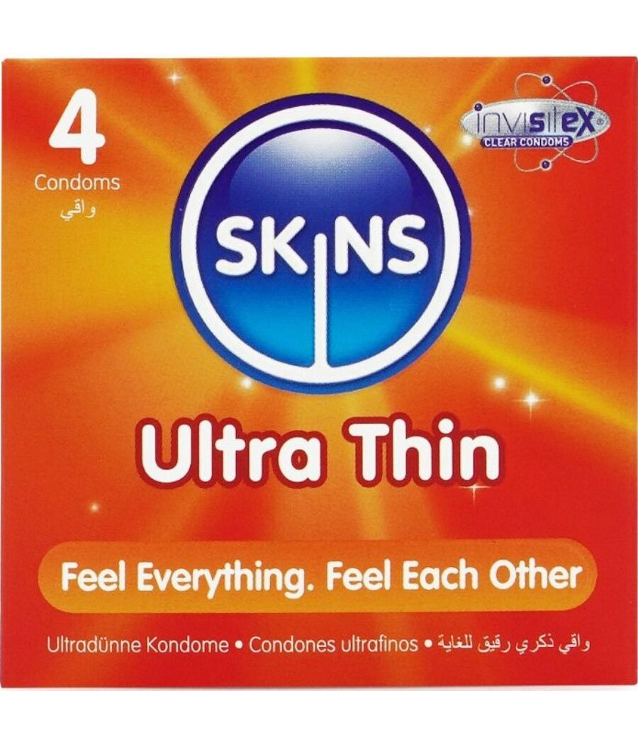 SKINS - PRESERVATIVI ULTRA SOTTILI PREMIUM CONFEZIONE DA 4