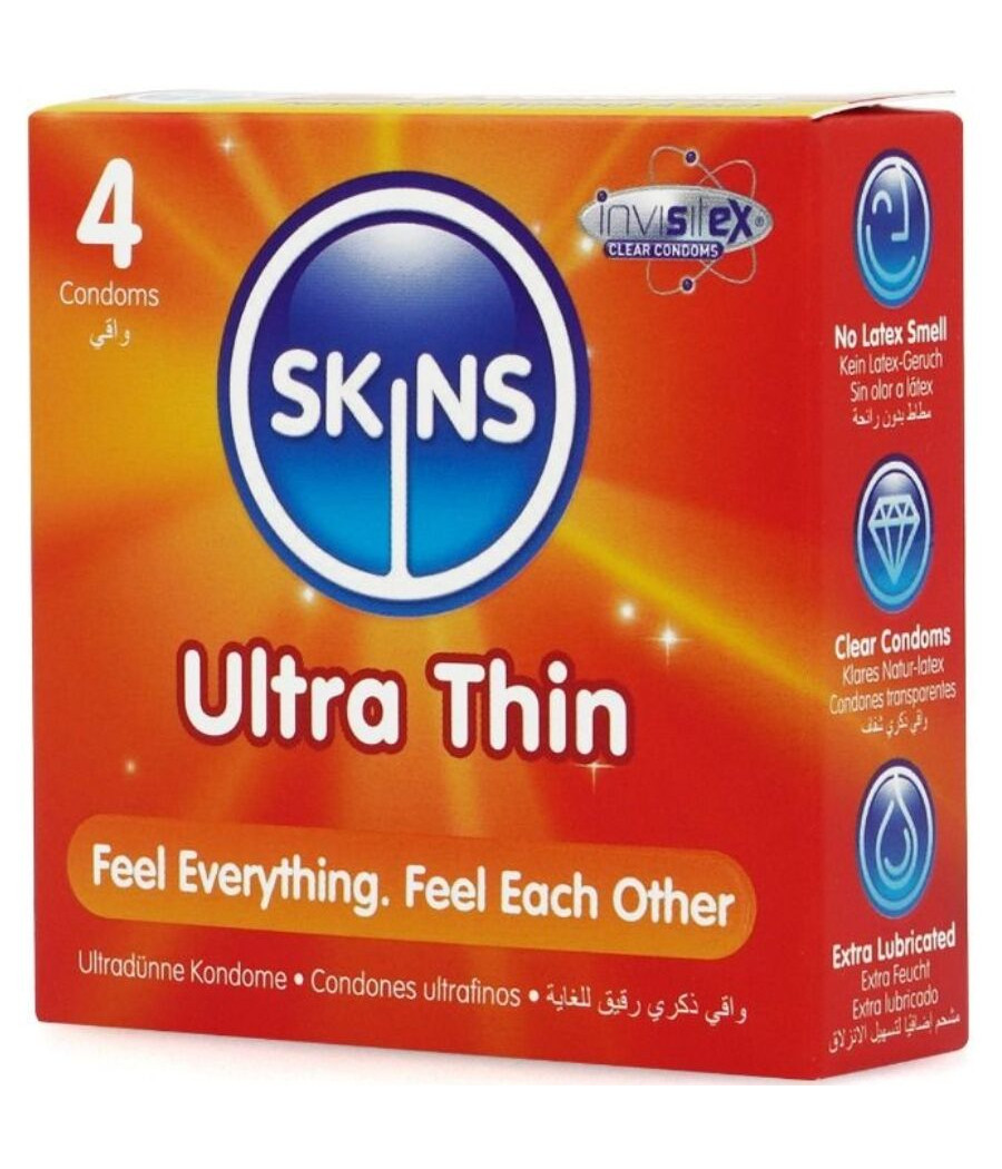 SKINS - ULTRAFINOS PRESERVATIVOS PREMIUM PACK 4