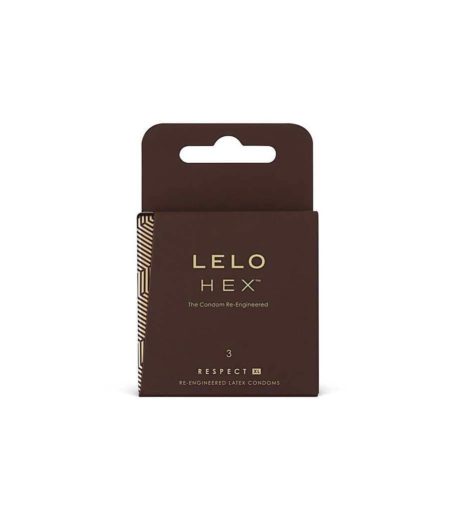 LELO HEX CONDOMS RESPECT XL 3 PACK
