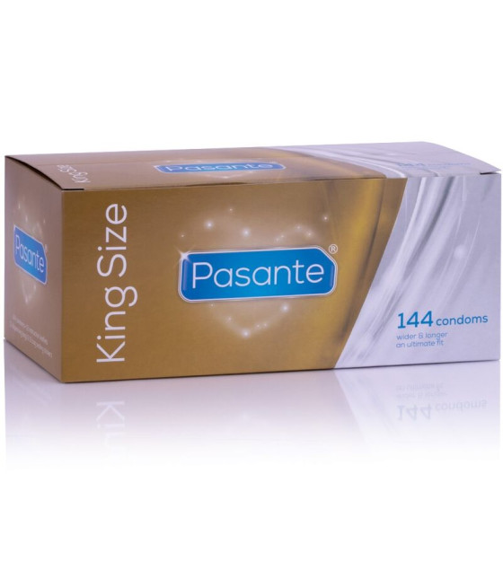 PASANTE - PRESERVATIVOS KING MS LARGOS Y ANCHOS CAJA 144 UNIDADES