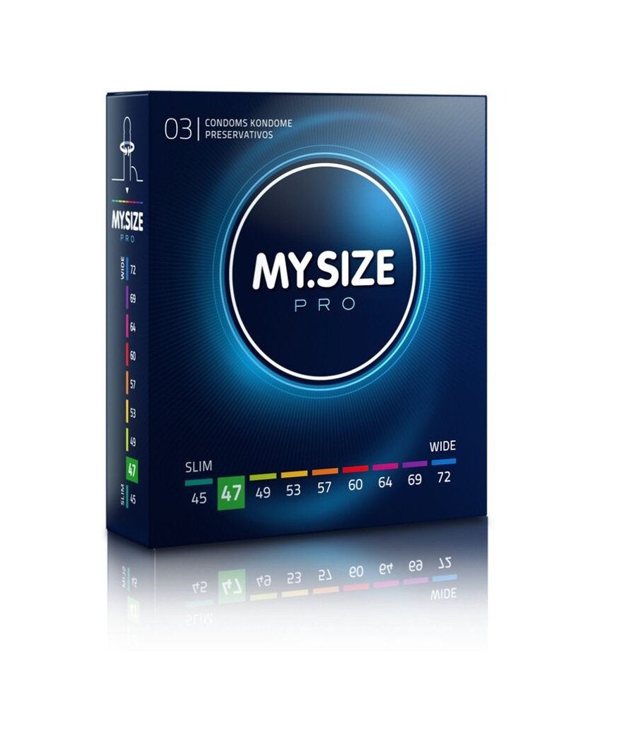 MY SIZE - PRO PRESERVATIFS 47 MM 3 UNITES