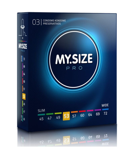 MY SIZE - PRO CONDOMS 53 MM 3 UNITS