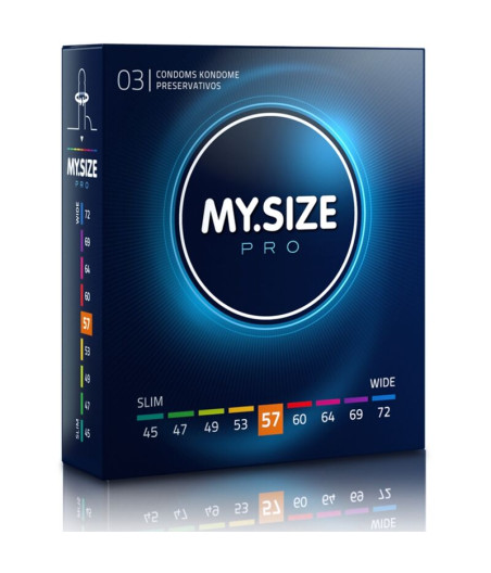 MY SIZE - PRO CONDOMS 57 MM 3 UNITS