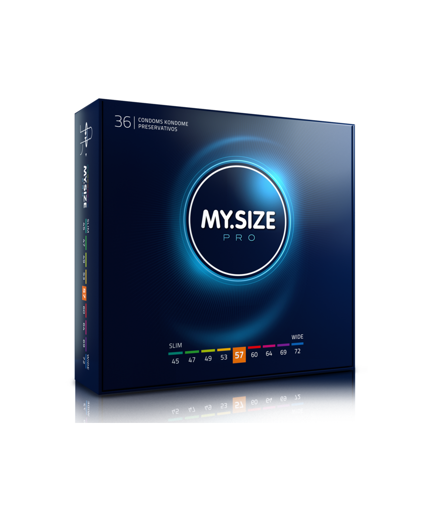 MY SIZE - PRO CONDOMS 57 MM 36 UNITS