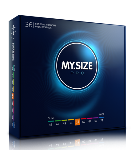 MY SIZE - PRO CONDOMS 57 MM 36 UNITS