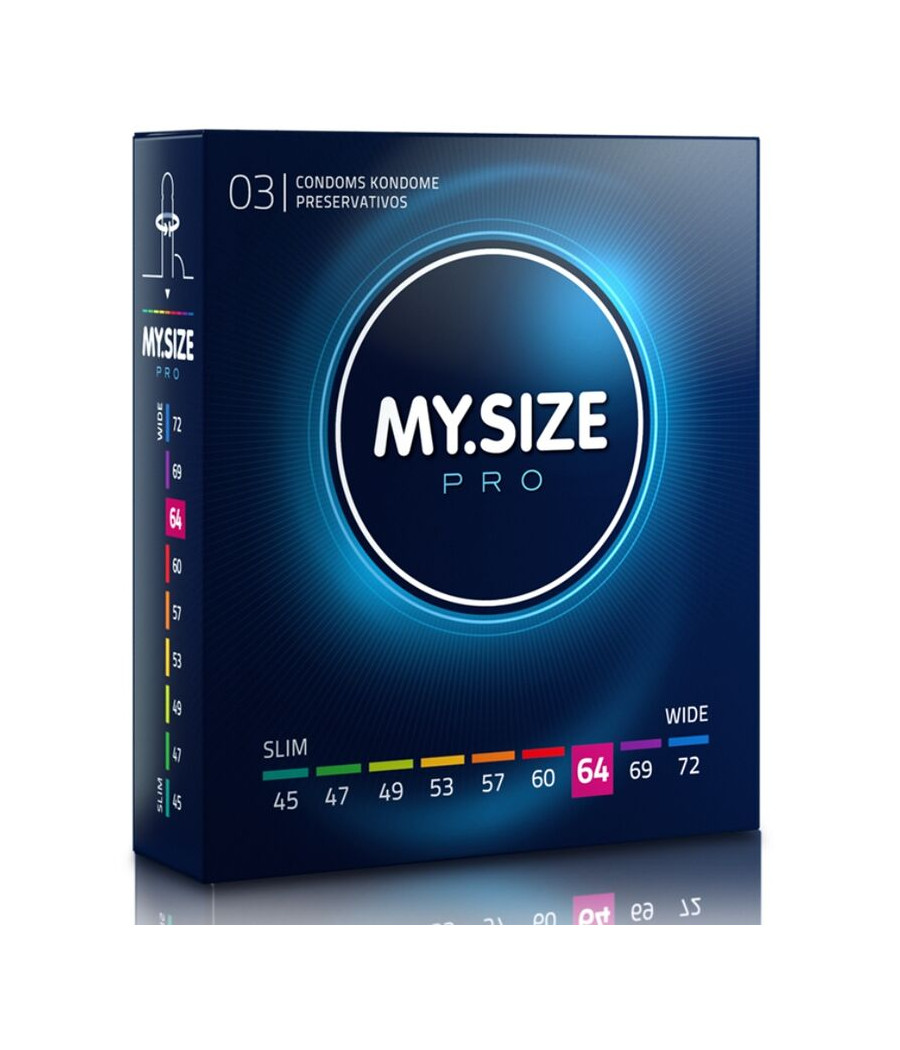 MY SIZE - PRO PRESERVATIFS 64 MM 3 UNITES