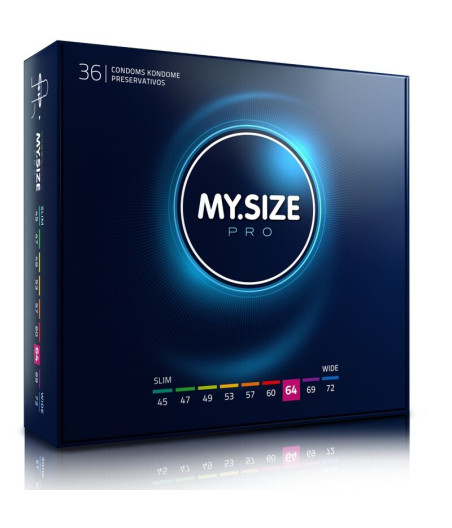 MY SIZE - PRO PRÉSERVATIFS 64 MM 36 UNITÉS