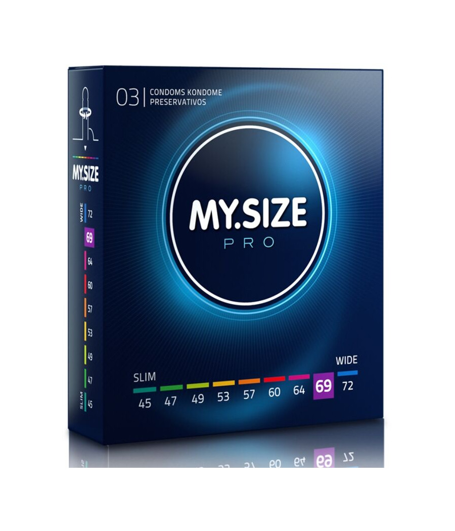 MY SIZE - PRO PRESERVATIFS 69 MM 3 UNITES