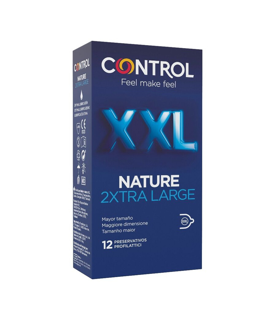 CONTROL - NATURE 2XTRA LARGE XXL CONDOMS - 12 UNITS