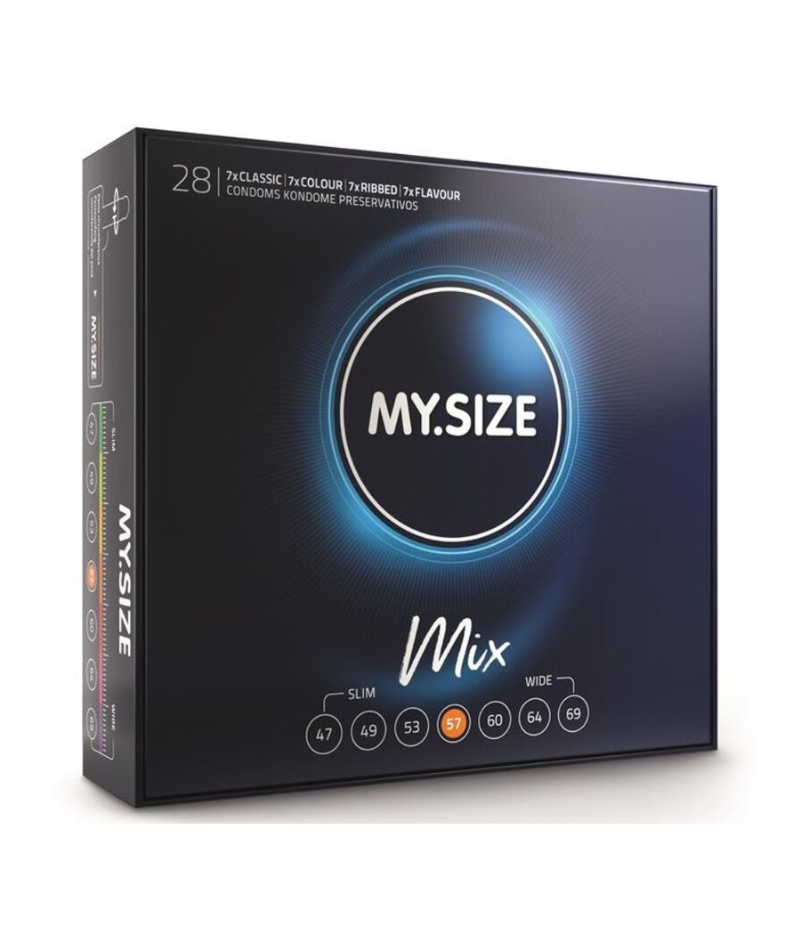 MY SIZE - MIX CONDOMS 57 MM 28 UNITS