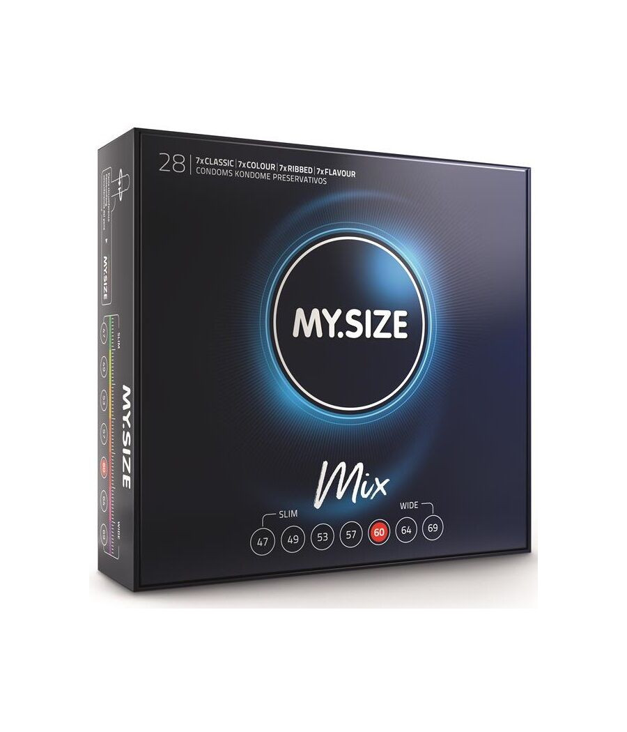 MY SIZE - MIX CONDOMS 60 MM 28 UNITS