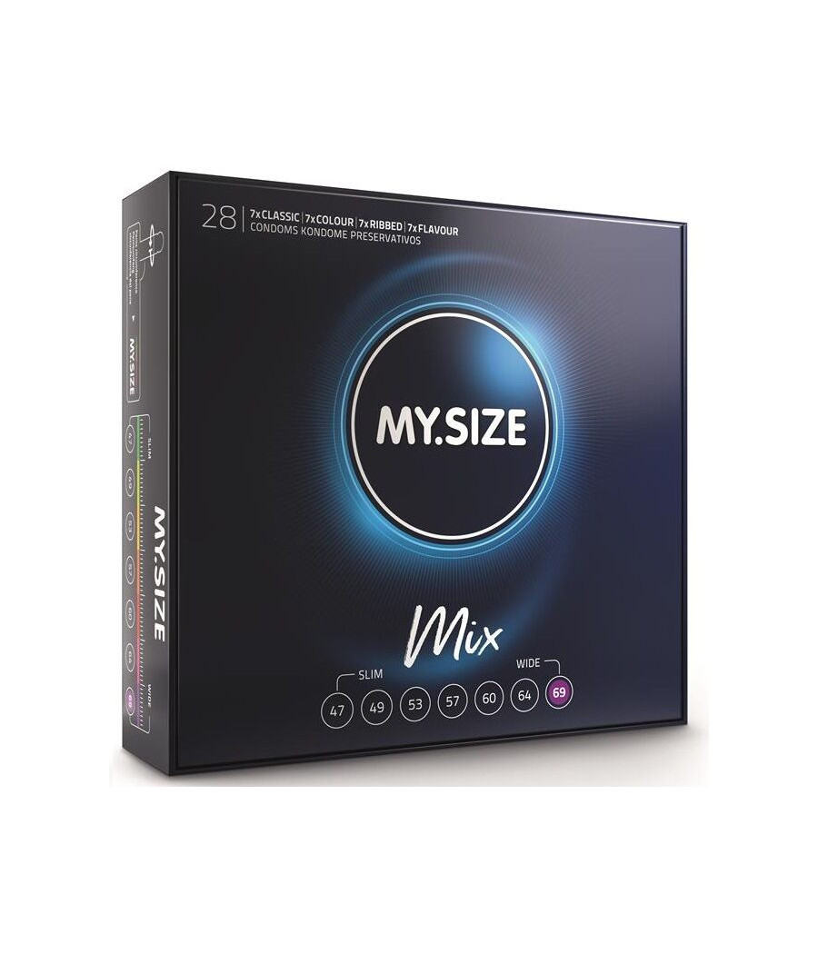 MY SIZE - MIX PRESERVATIVOS 69 MM 28 UNIDADES