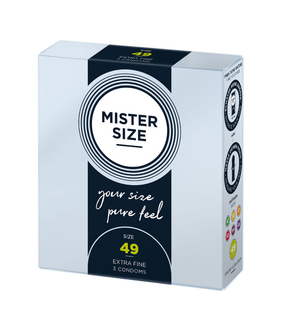 MISTER SIZE - PRESERVATIVOS TALLA S 49 MM (3 UNIDADES)