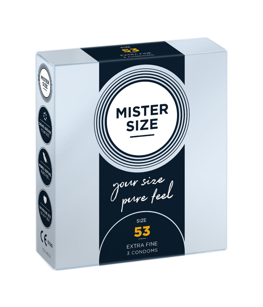 MISTER SIZE - PRESERVATIVOS TALLA M 53 MM (3 UNIDADES)