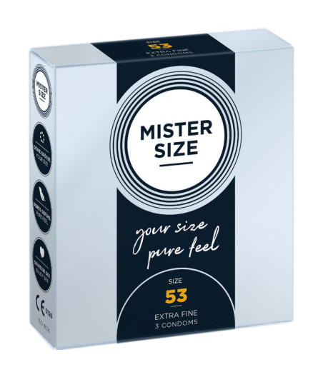 MISTER SIZE - PRESERVATIVO TAGLIA M 53 MM (3 UNITÀ)