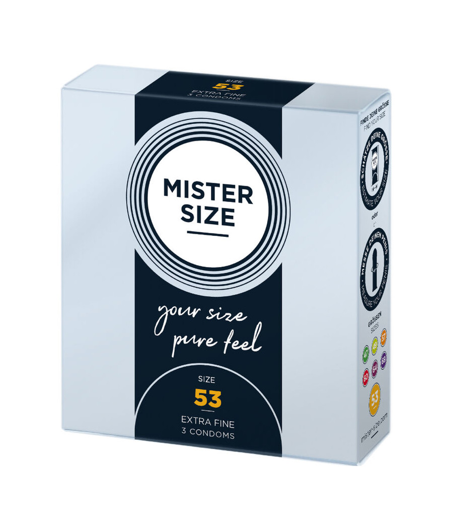 MISTER SIZE - PRESERVATIVO TAGLIA M 53 MM (3 UNITÀ)
