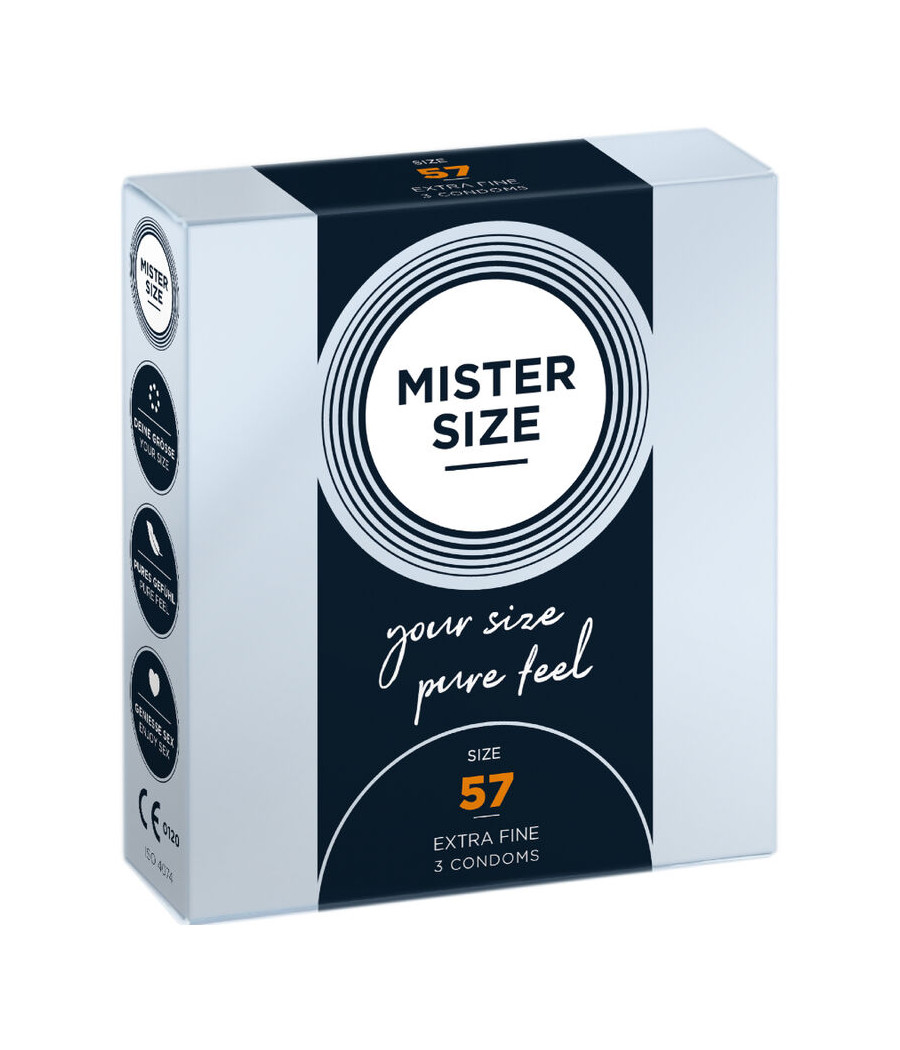MISTER SIZE - PRESERVATIVOS TALLA L 57 MM (3 UNIDADES)