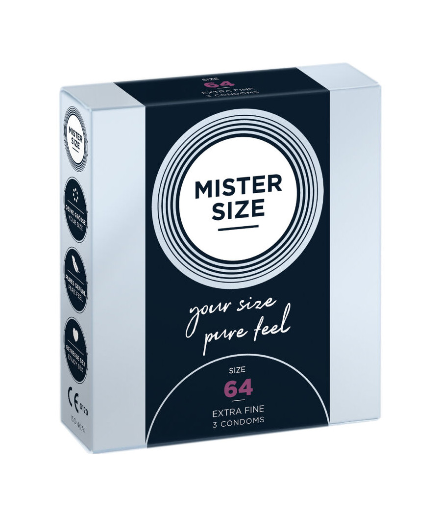 MISTER SIZE - PRESERVATIVOS TALLA XXL 64 MM (3 UNIDADES)