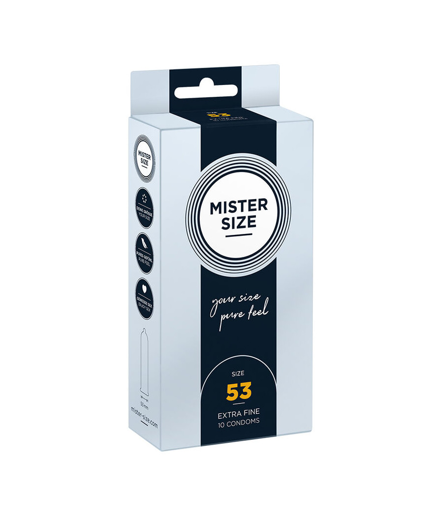 MISTER SIZE - PRESERVATIVOS TALLA M 53 MM (10 UNIDADES)