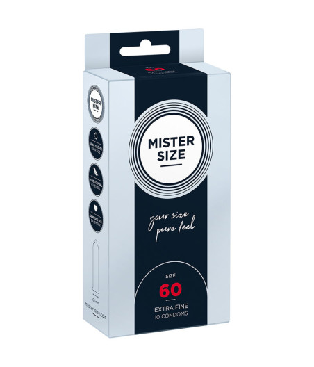 MISTER SIZE - PRESERVATIVO TAMANHO XL 60 MM (10 UNIDADES)