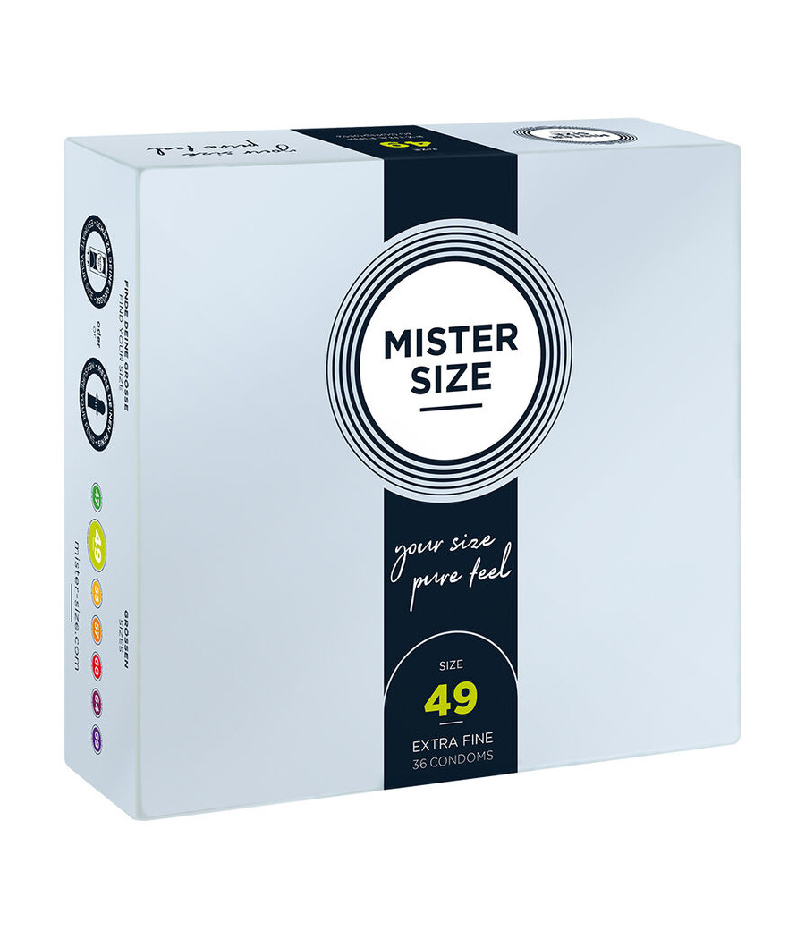 MISTER SIZE - PRESERVATIVOS TALLA S 49 MM (36 UNIDADES)