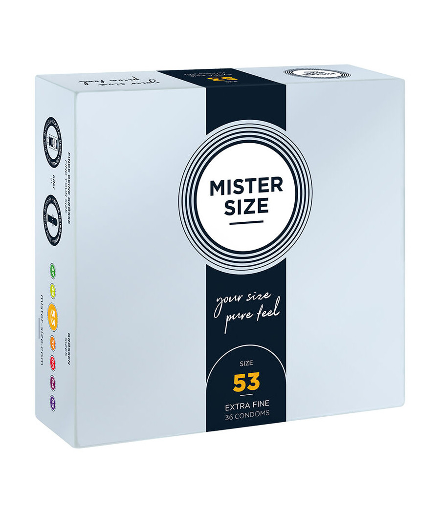 MISTER SIZE - PRÉSERVATIF TAILLE M 53 MM (36 UNITÉS)